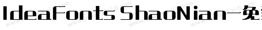 IdeaFonts ShaoNian字体转换